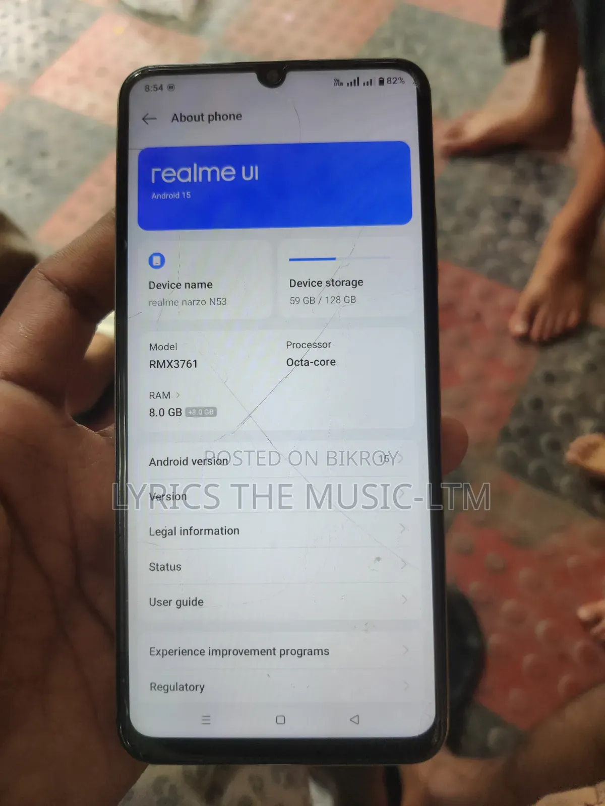 Realme Narzo N53 128 GB Gold