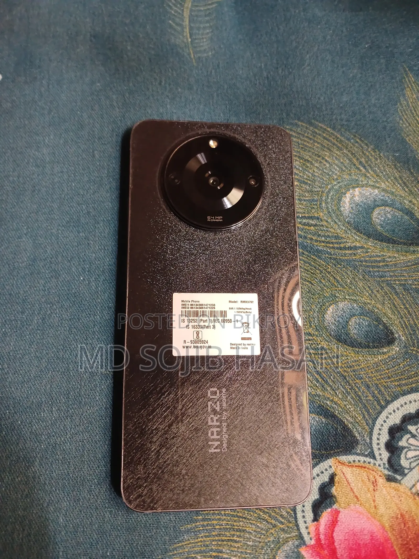 Realme Narzo 60 128 GB Black