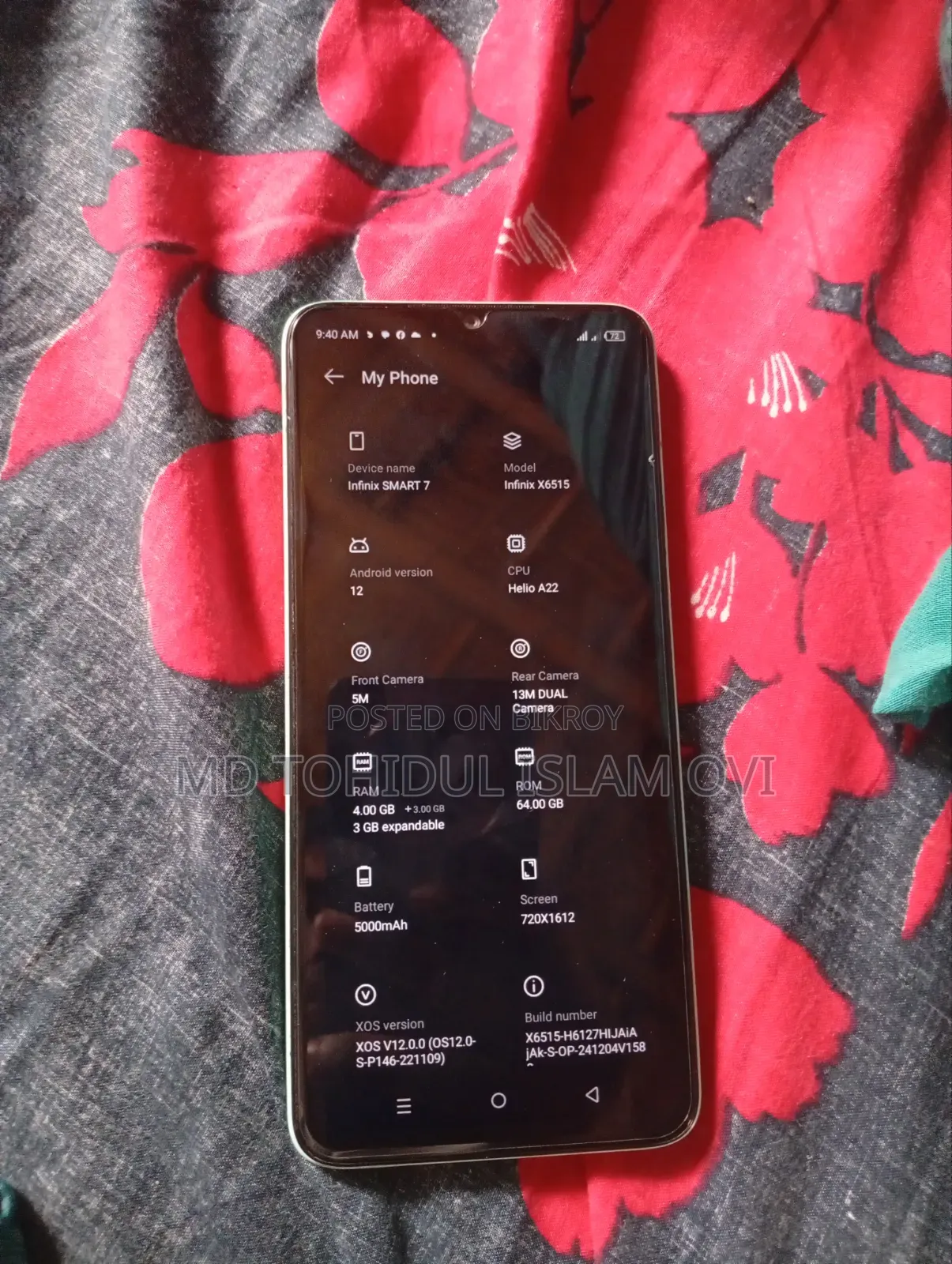 Infinix Smart 7 64 GB Blue
