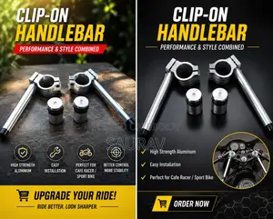 Clip on Handle Bar, R15, Gixxer Sf, Monotone With Bush