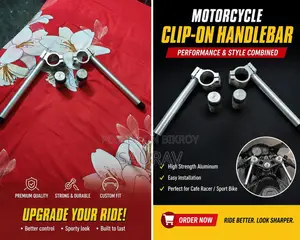 Clip on Handle Bar, R15, Gixxer Sf, Monotone With Bush