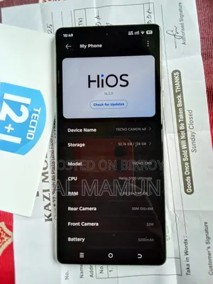 Tecno Camon 40 128 GB Gray