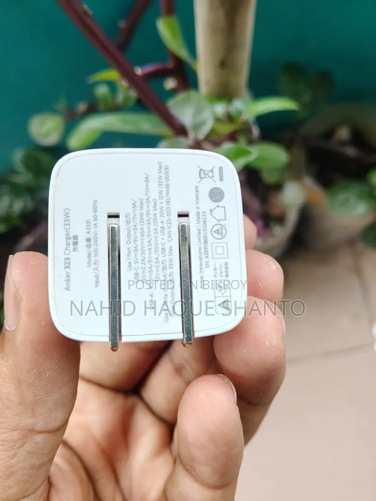 Anker 323 33wat Charger