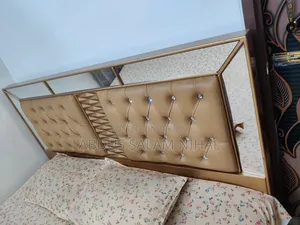 Wooden Bed (6ft × 7ft) With Mattress & Toshok - Full Package