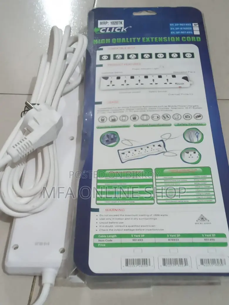 CLICK High Quality Extension Cord