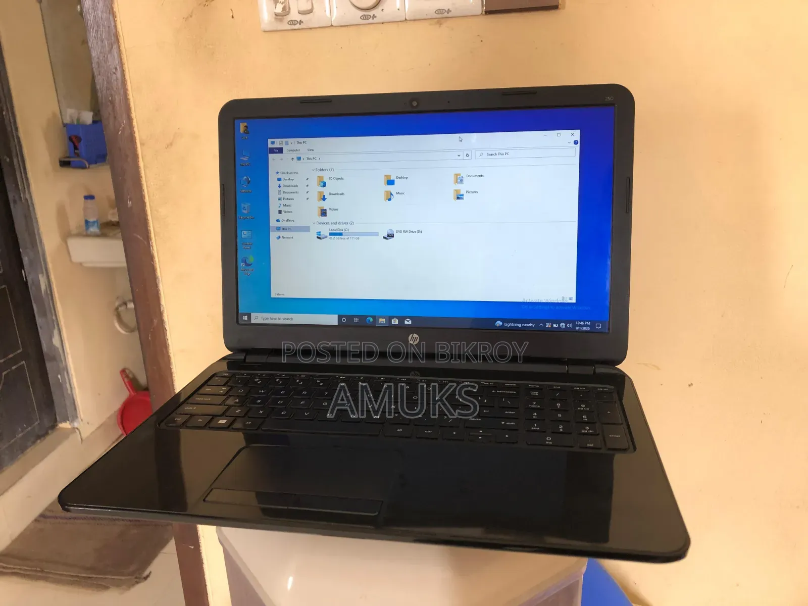 Laptop HP 250 G4 4GB RAM Intel Pentium 350GB SSD