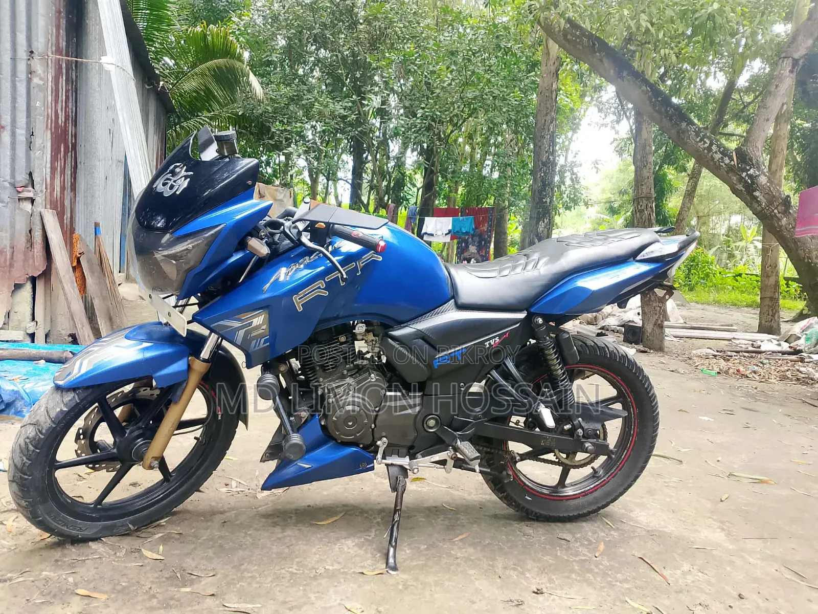 TVS Apache RTR 160 2V 2017 Blue