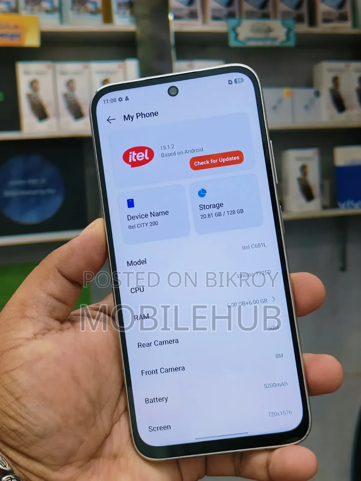 Itel City 200 128 GB Silver