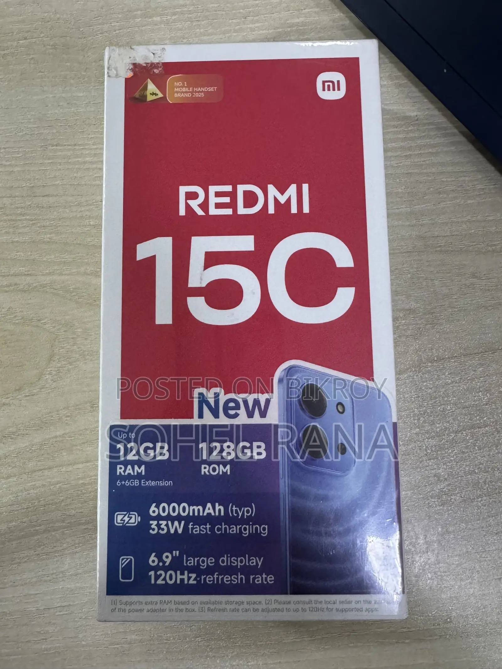 New Xiaomi Redmi 15C 4G 128 GB Black