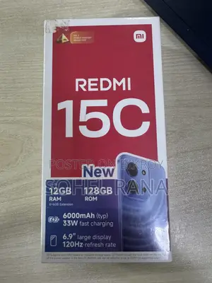 New Xiaomi Redmi 15C 4G 128 GB Black