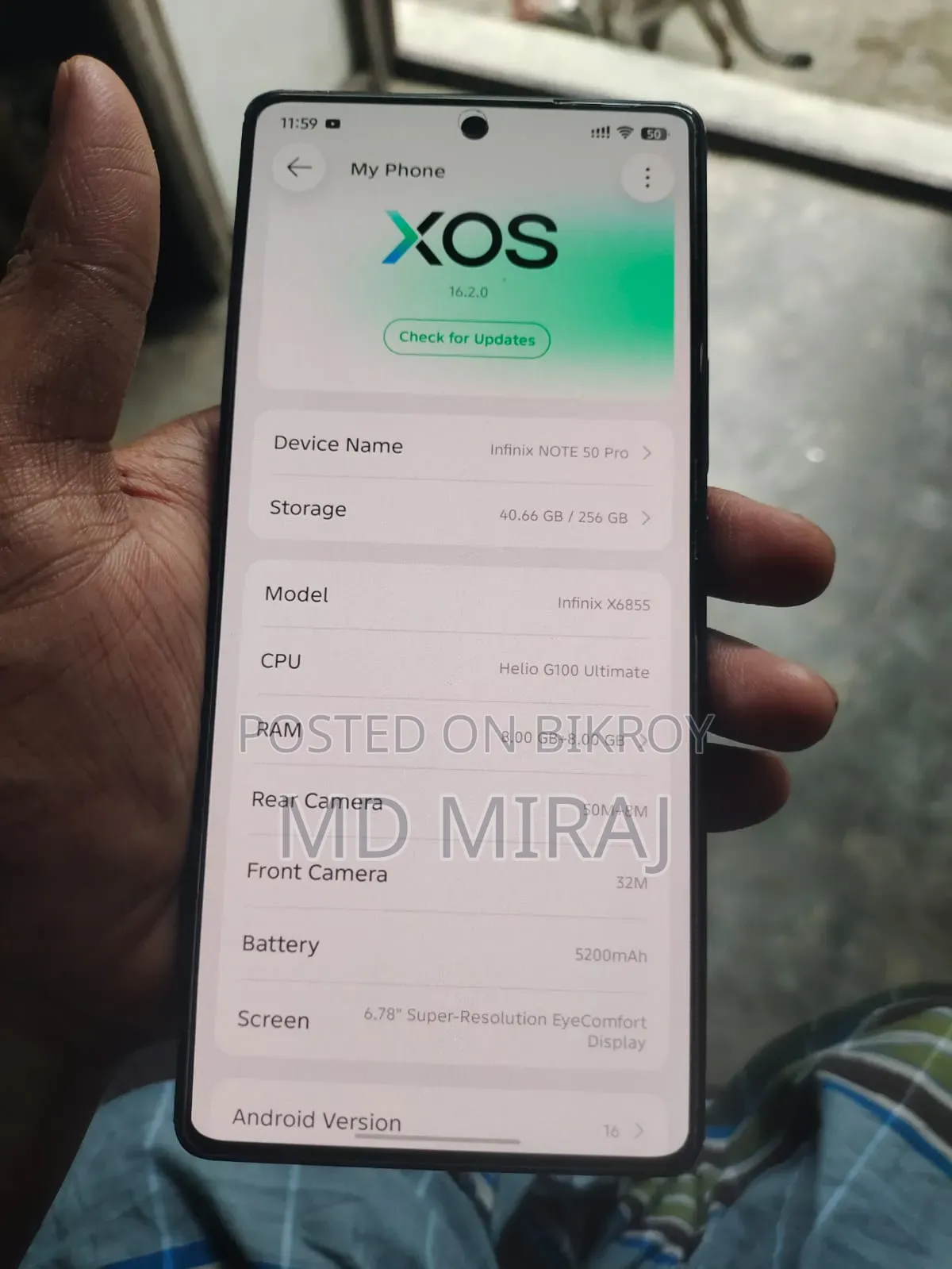 Infinix Note 50 Pro 4G 256 GB Blue