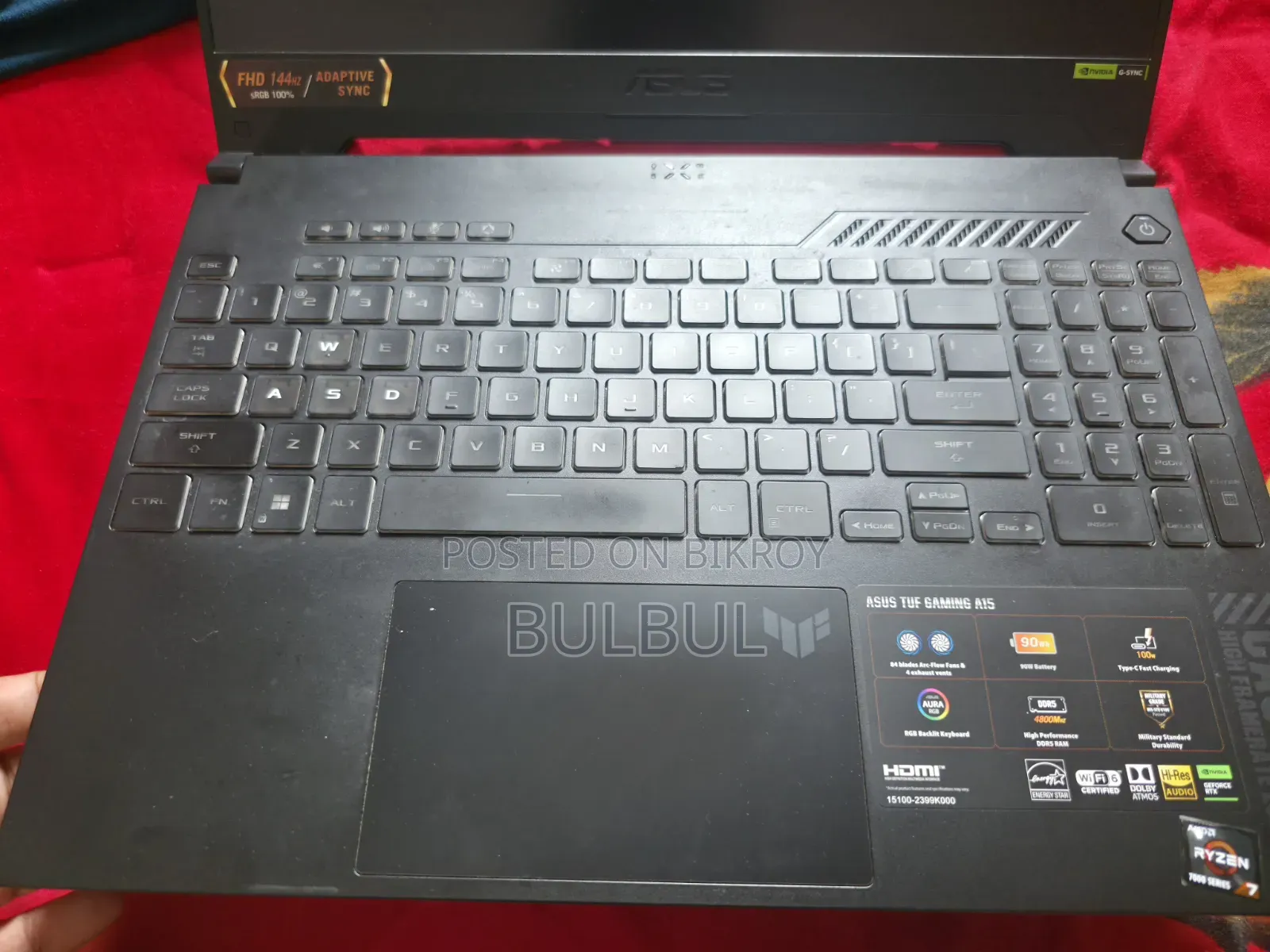 Laptop ASUS Tuf Gaming A15 16gb Amd Ryzen 7 SSD 512gb