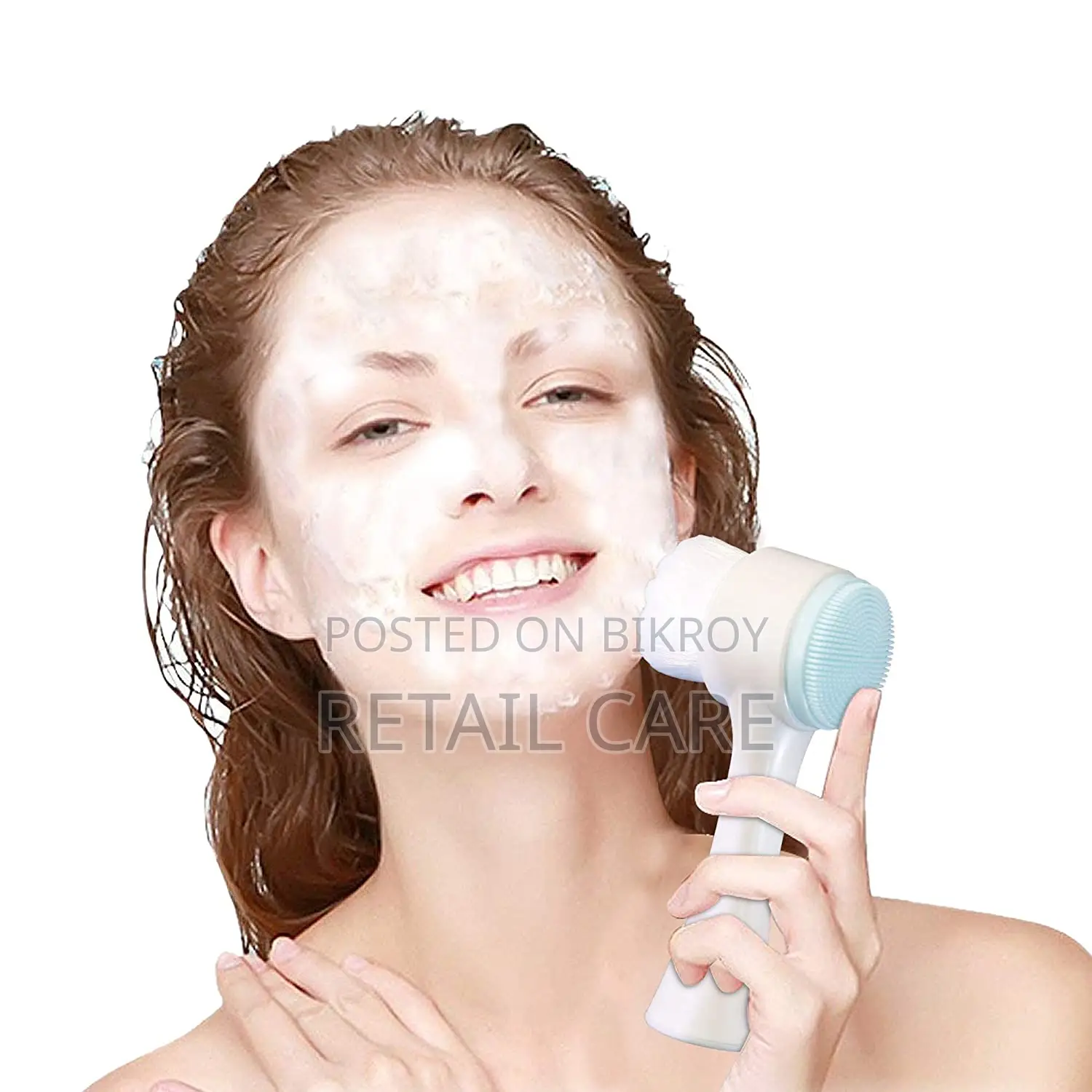 2-in-1 Silicone Facial Cleansing Brush & Face Massager