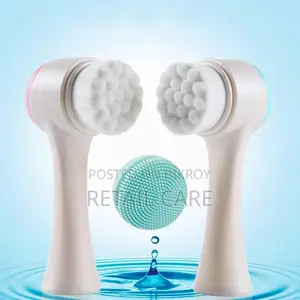 2-in-1 Silicone Facial Cleansing Brush & Face Massager