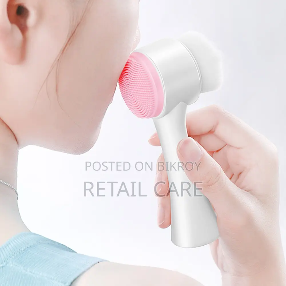 2-in-1 Silicone Facial Cleansing Brush & Face Massager