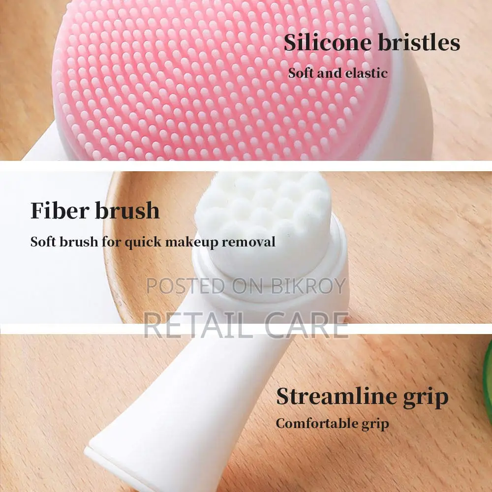 2-in-1 Silicone Facial Cleansing Brush & Face Massager