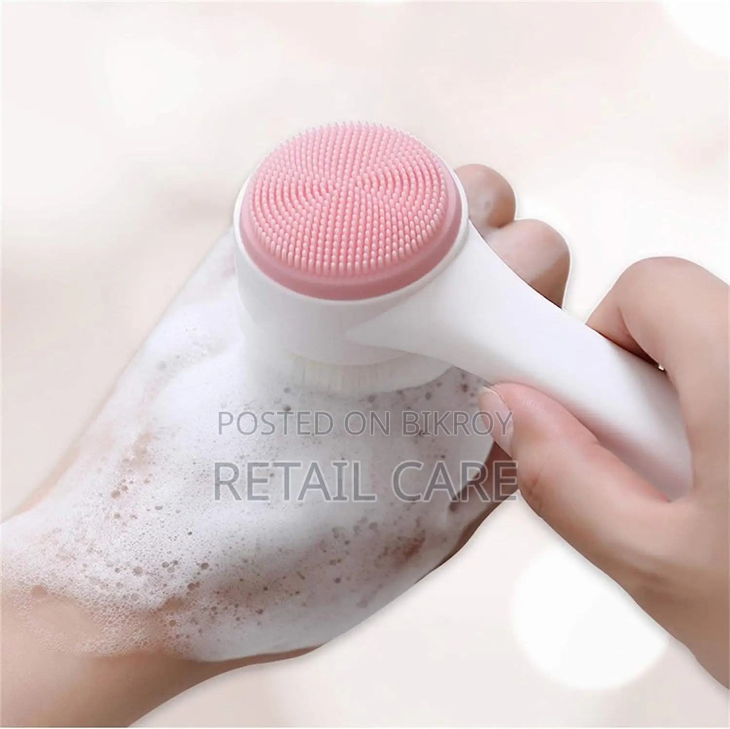 2-in-1 Silicone Facial Cleansing Brush & Face Massager