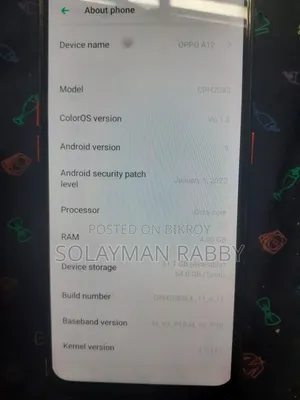 Oppo A12 64 GB Blue
