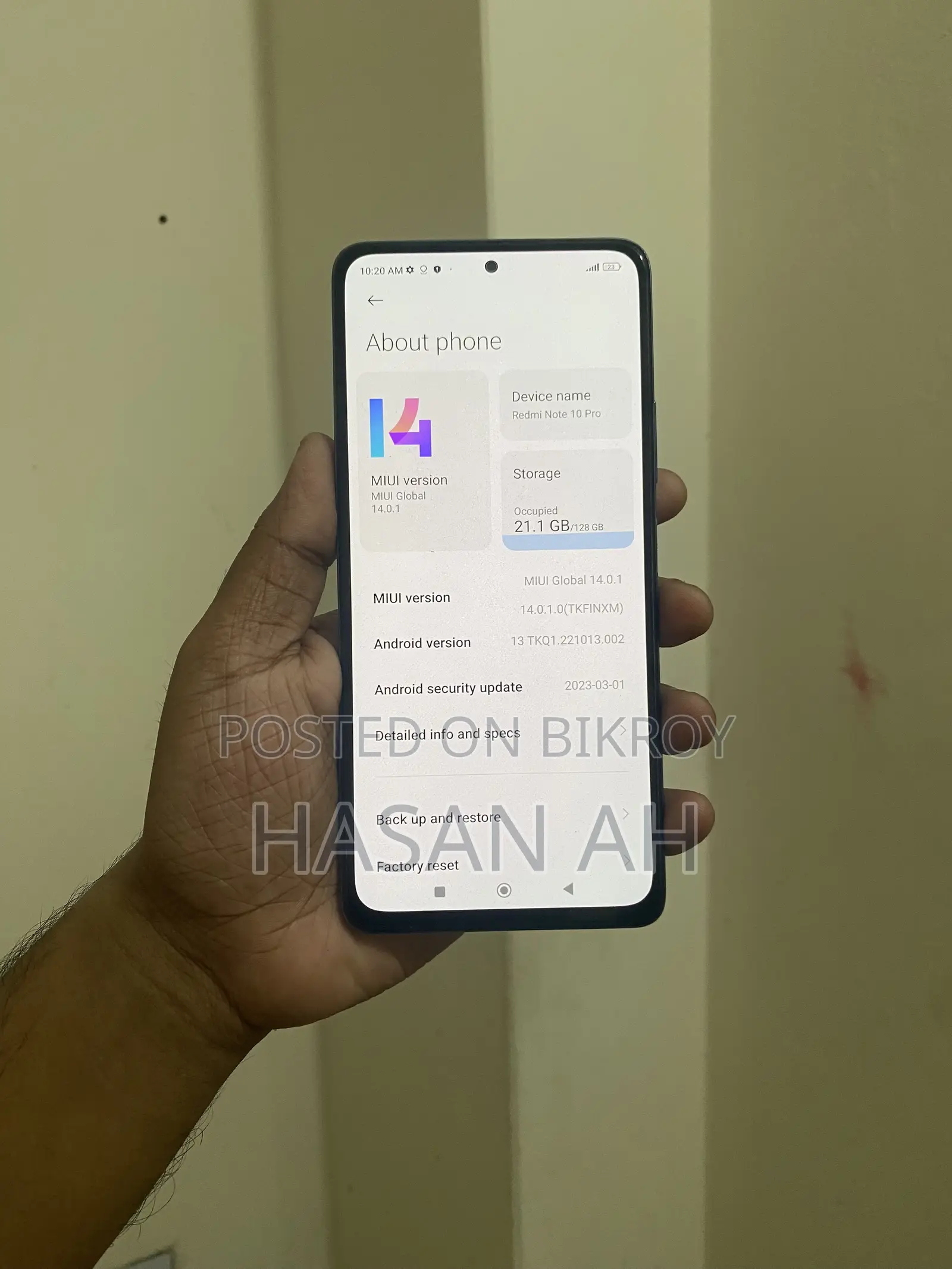 Xiaomi Redmi Note 10 Pro 128 GB White