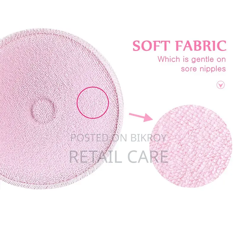 2 PCS Ultra Soft Washable Cotton Breast Pads for Nursing Moms-2pcs