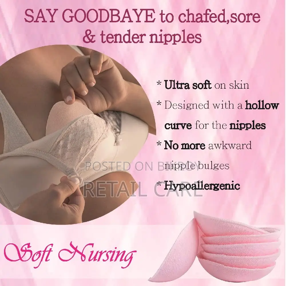 2 PCS Ultra Soft Washable Cotton Breast Pads for Nursing Moms-2pcs