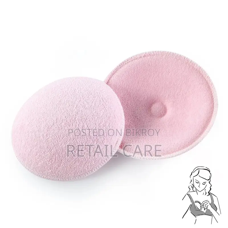2 PCS Ultra Soft Washable Cotton Breast Pads for Nursing Moms-2pcs