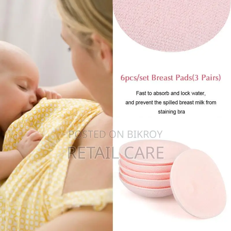 2 PCS Ultra Soft Washable Cotton Breast Pads for Nursing Moms-2pcs