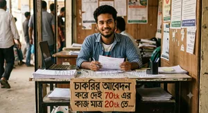 সকল প্রকার চাকরির আবেদন করা হয়।