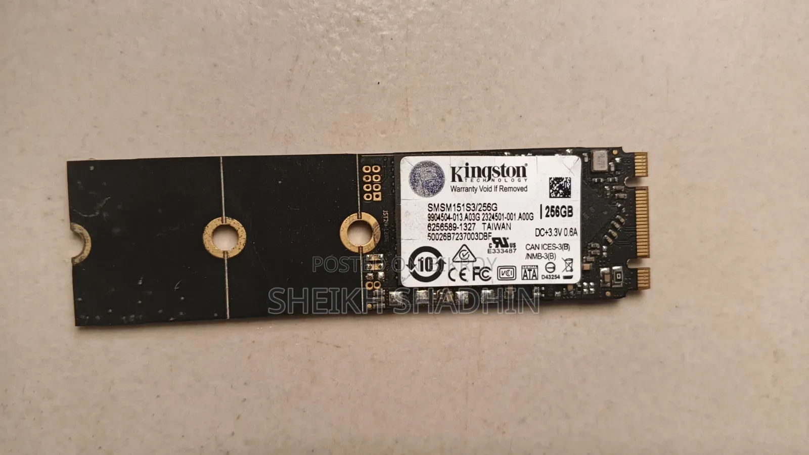 Kingston SSD 256 Gb