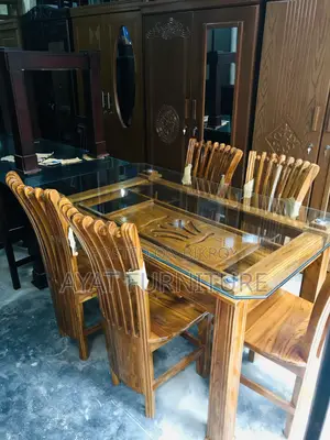 সেগুন কাঠের ডাইনিং