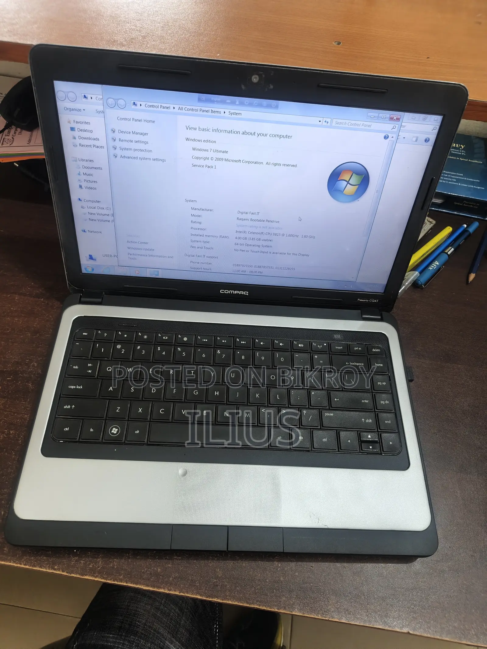 Laptop Compaq Presario CQ43 4GB Intel Celeron HDD 500GB
