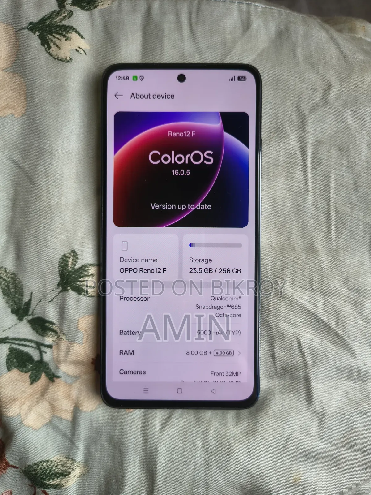 Oppo Reno 12 5G 256 GB Black