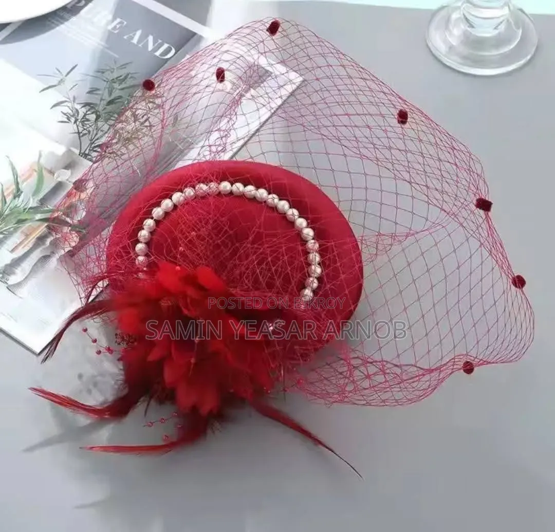 Elegant Fascinator Hat Women Veil Headdress Bridal Hat