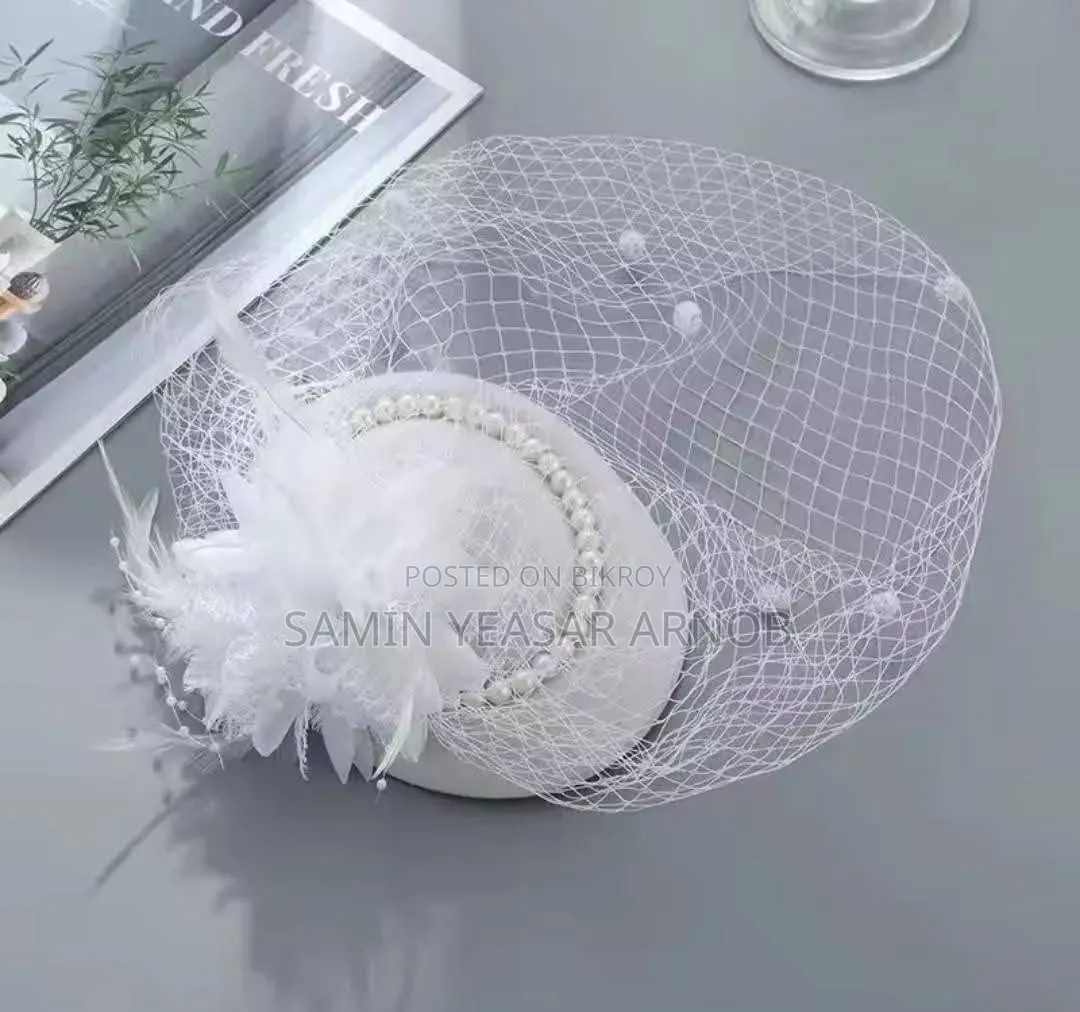 Elegant Fascinator Hat Women Veil Headdress Bridal Hat