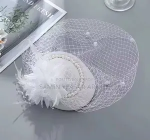 Elegant Fascinator Hat Women Veil Headdress Bridal Hat