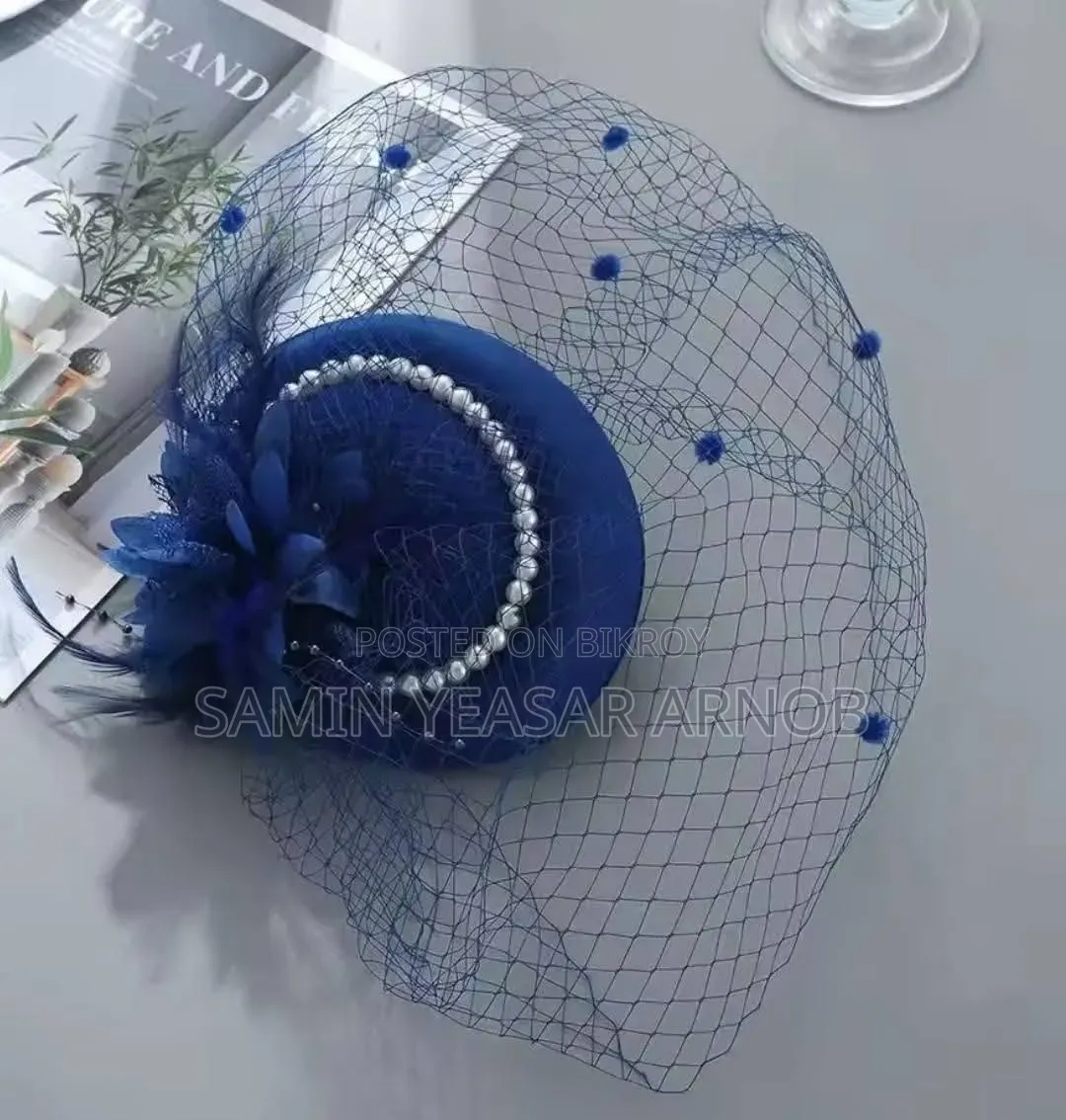 Elegant Fascinator Hat Women Veil Headdress Bridal Hat