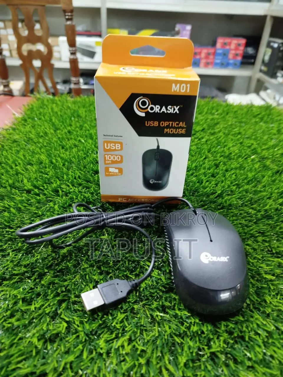 USB New Mouse Orasix M01 1000DPI 1Year Warranty