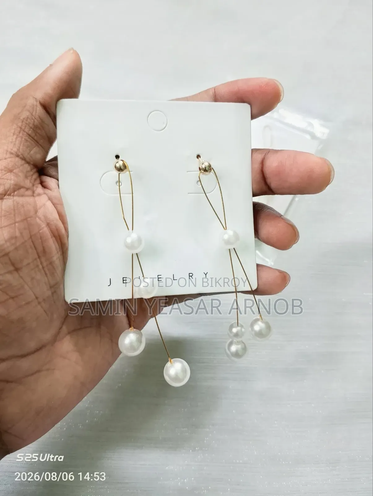 Crystal Earrings Korean European Earrings Long Drop Tassel Dangle