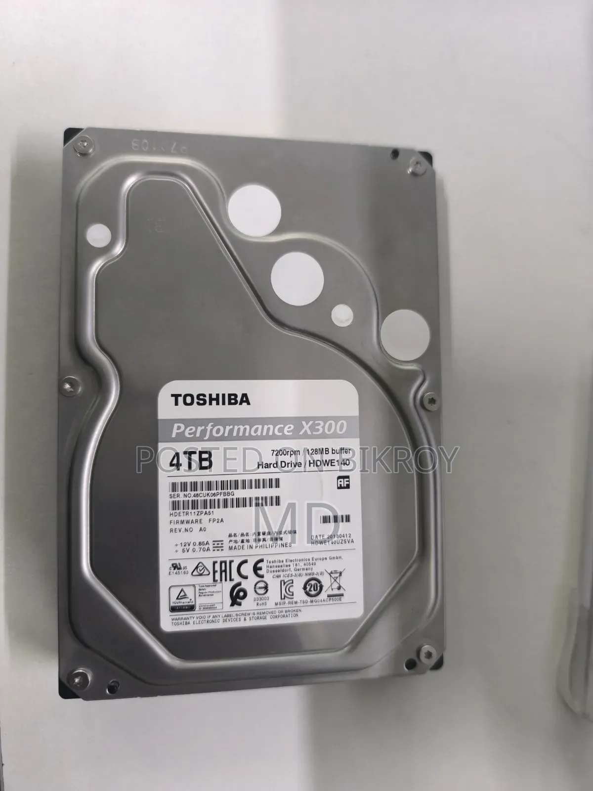 Toshiba 4TB Server HDD