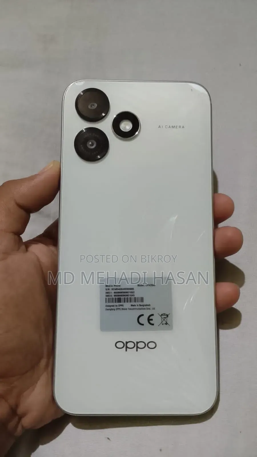 New Oppo A6c 128 GB White