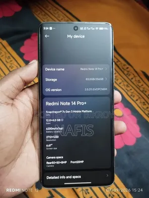 Xiaomi Redmi Note 14 Pro+ 256 GB White