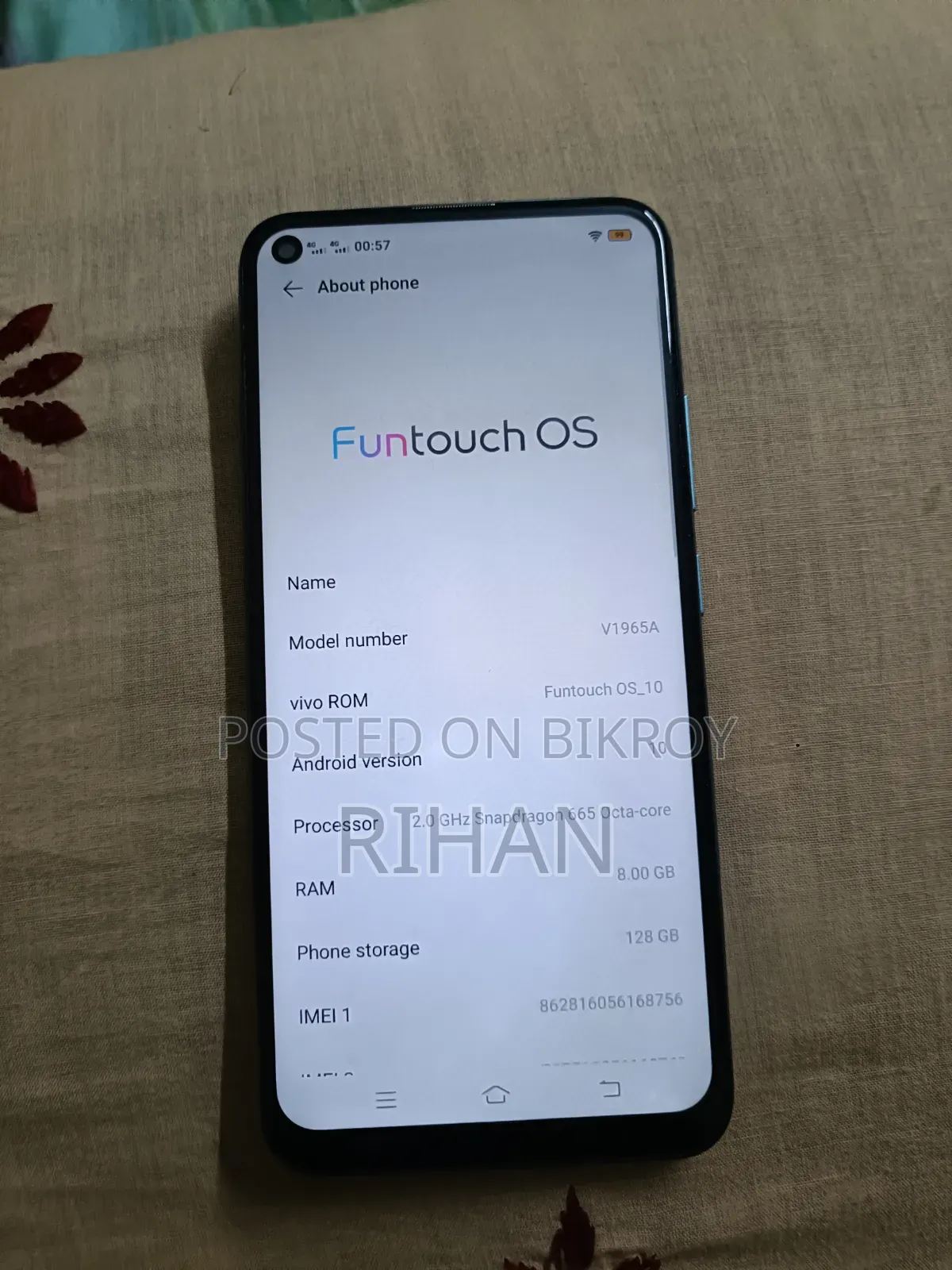 Vivo Y50 128 GB White