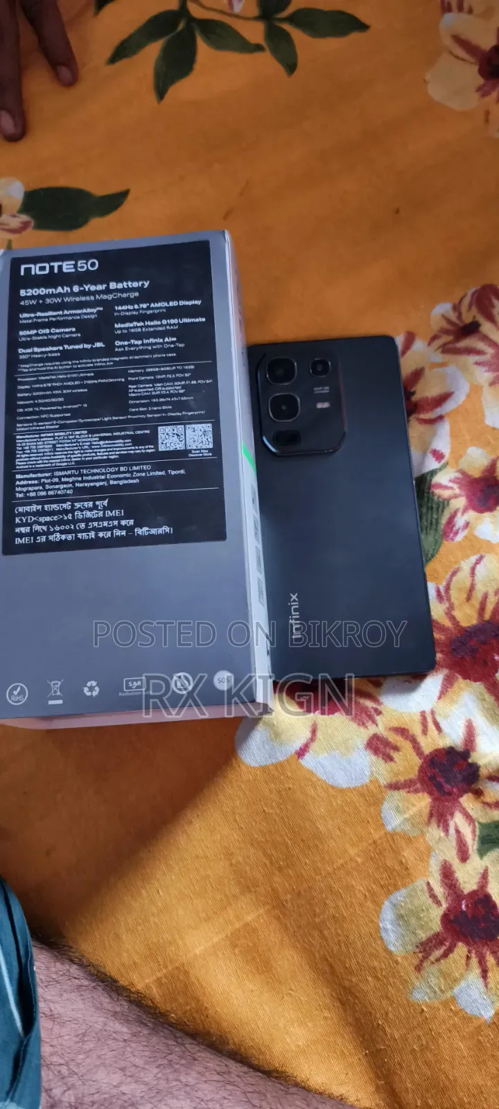 Infinix Note 50 Pro 256 GB Black