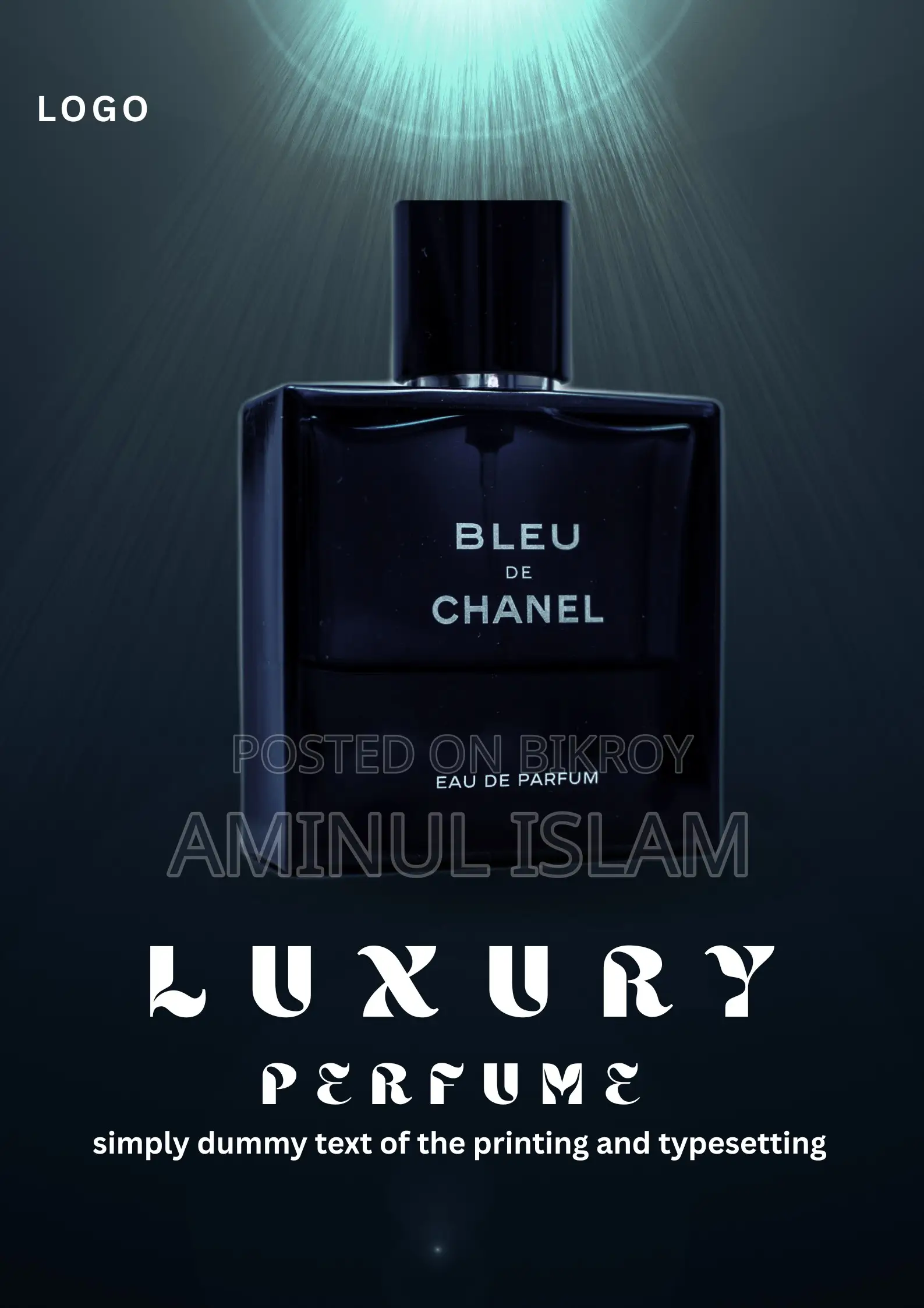 Luxury Perfume Promotional Poster Design