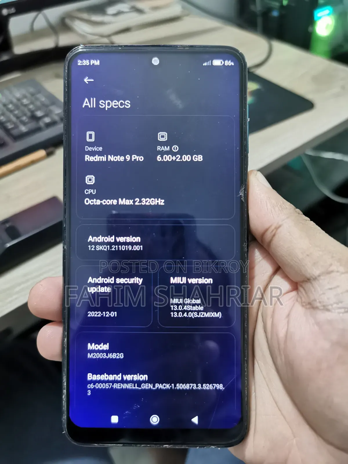 Xiaomi Redmi Note 9 Pro 128 GB Blue