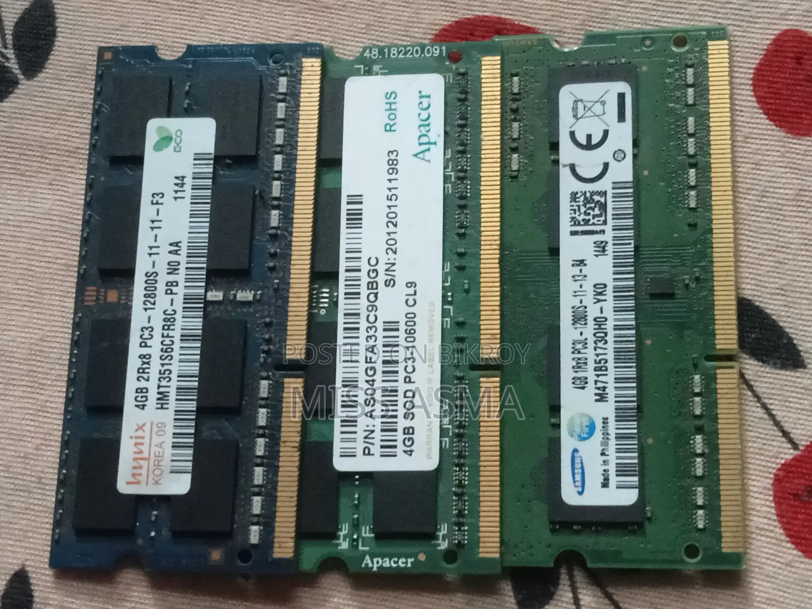Laptop Ram Ddr3l 4gb