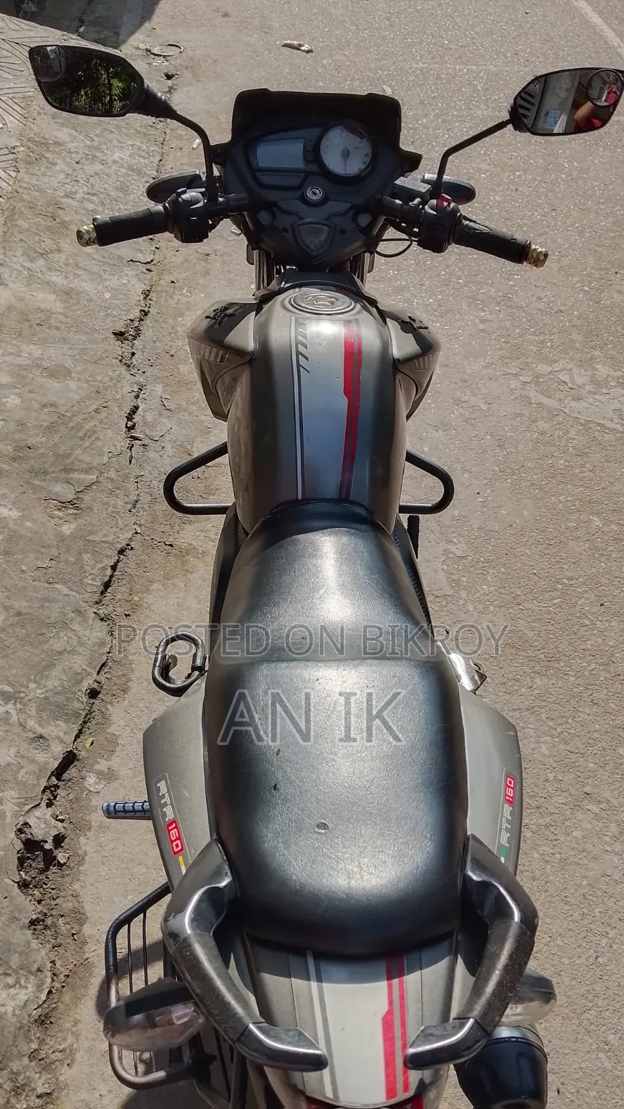 TVS Apache RTR 160 2V 2014 Gray