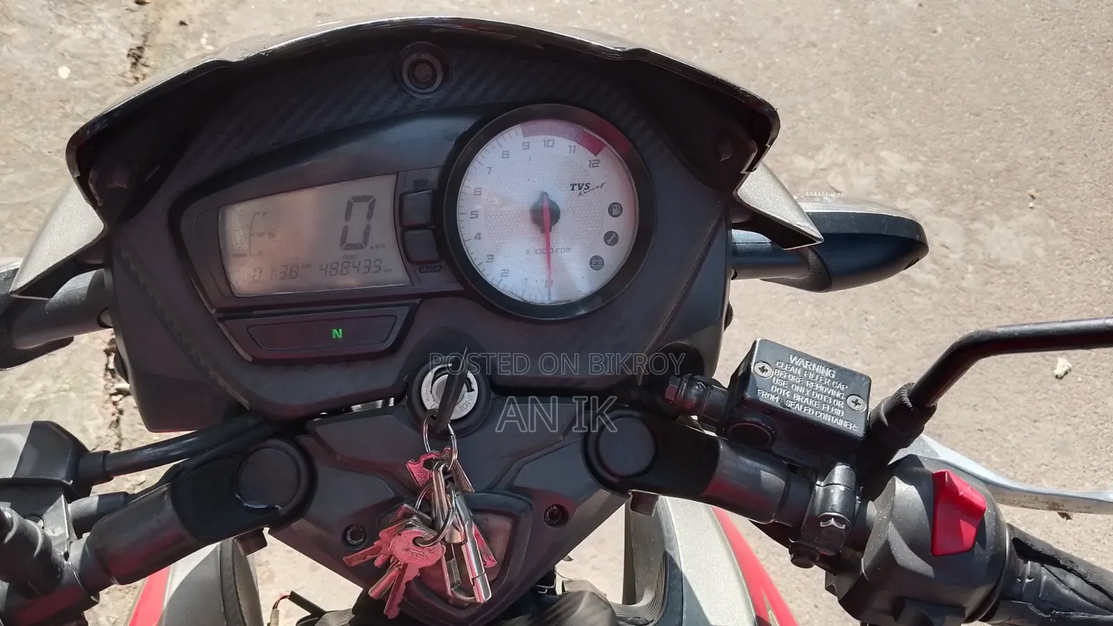 TVS Apache RTR 160 2V 2014 Gray