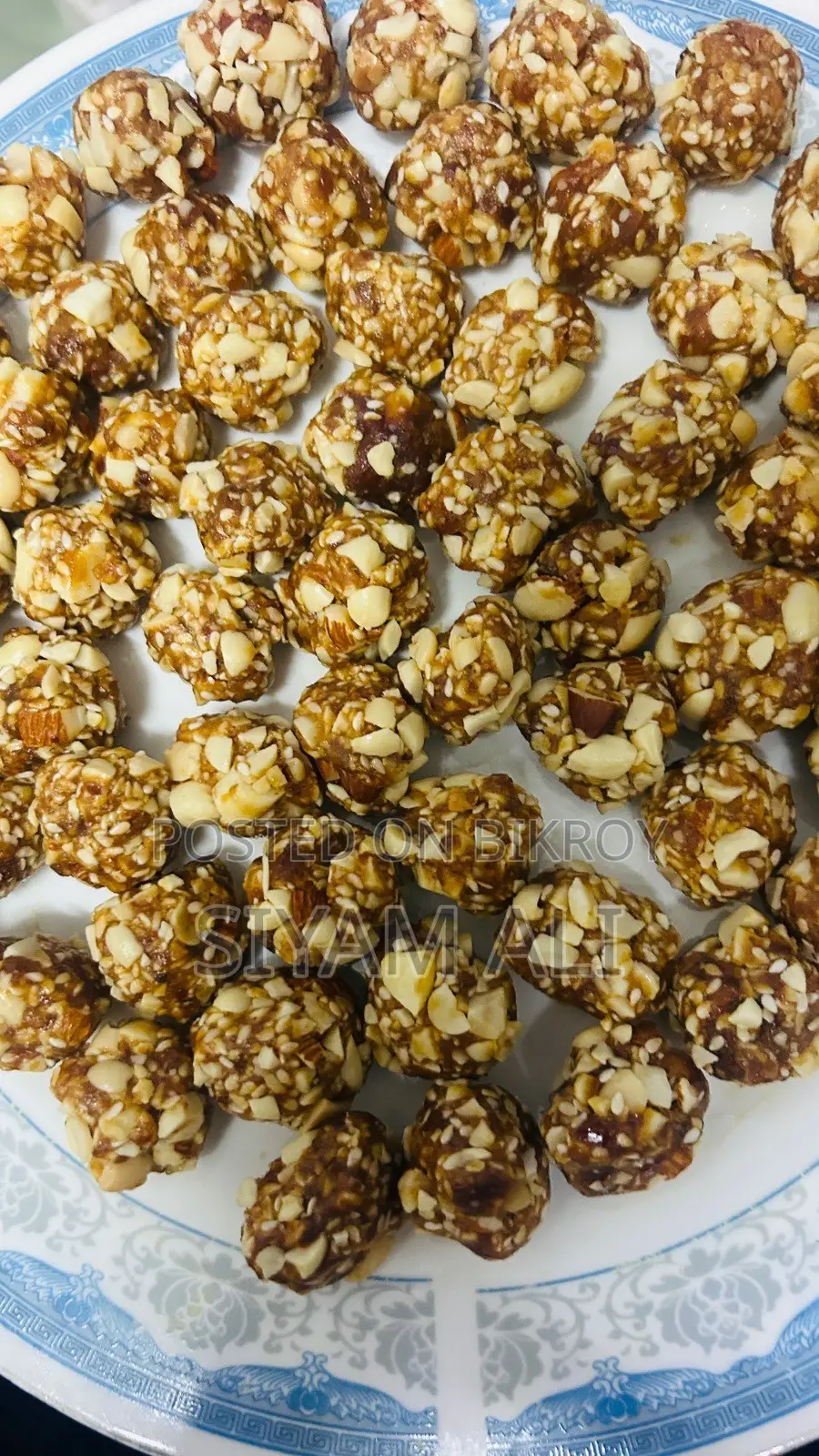 Boitin Laddu and Badam Borofi