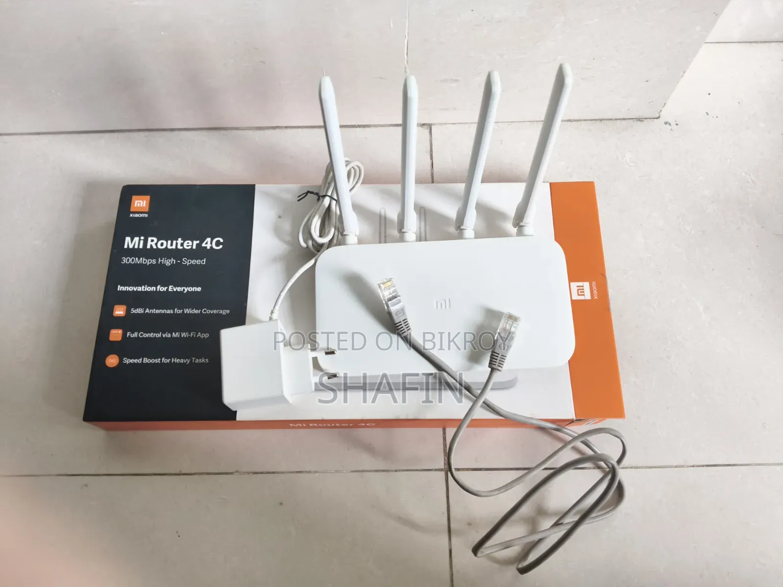 Xiaomi Router 4C রাউটারের সাথে Ethernet Cable সম্পূর্ণ ফ্রি দেওয়া হবে
